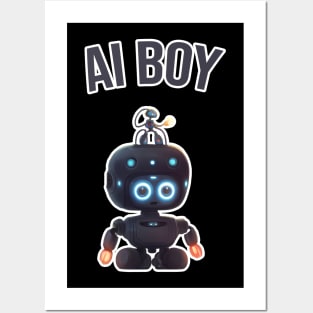 Ai litle robot Posters and Art